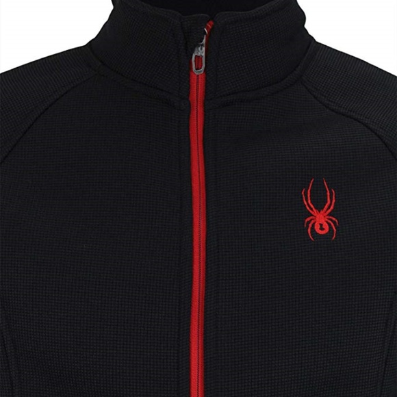 🆕 Spyder Men's Constant Full Zip Black Sweater Jacket - Picture 3 of 9